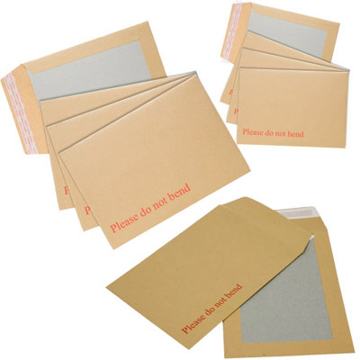 50 x Strong Manilla Brown Board Backed Envelopes C5