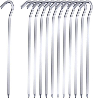 50 X Tent Pegs Galvanised Metal Steel