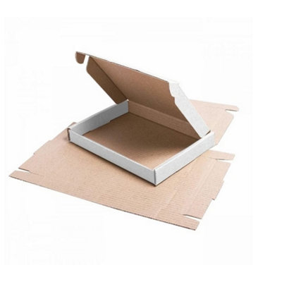 50 x White C5 (222x160x20mm) Strong Cardboard Large Letter Postal Mailing Shipping PIP Boxes