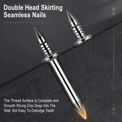 500 double headed skirt style seamless nails, 2 sided nails, with 5 ...