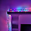 500 LED 12.5m Premier TreeBrights Indoor Outdoor Christmas Multi Function Mains Operated String Lights with Timer in Rainbow
