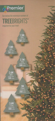 500 LED Treebrights Rainbow Multi-action 12.5M Lit Length Green Cable - 5