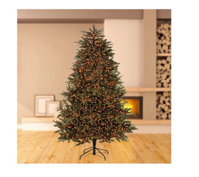 500 LED Treebrights Red & Vintage Gold Multi-action 12.5M Lit Length Green Cable - 3