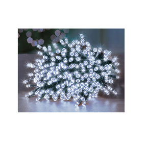 500 LED Treebrights White Multi-action with timer 12.5M Green Cable