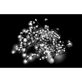 500 LEDs Cool White Compact LEDs Green Cable with 8 Effects Multifunction Auto Memory Indoor/Outdoor Christmas Home Decorations