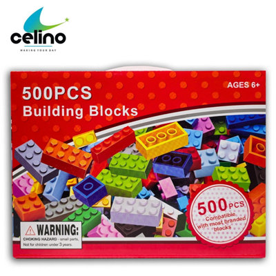 500 PCS BUILDING BLOCKS FOR CHILDREN KIDS DIY CREATIVE BRICKS ...