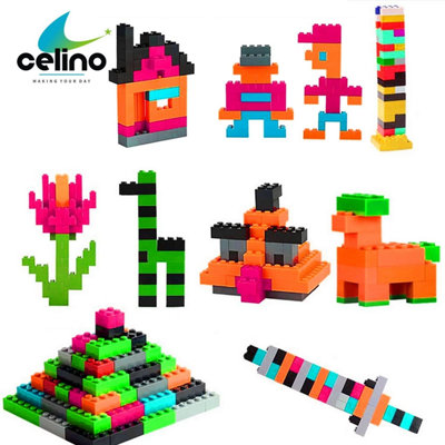 500 PCS BUILDING BLOCKS FOR CHILDREN KIDS DIY CREATIVE BRICKS ...
