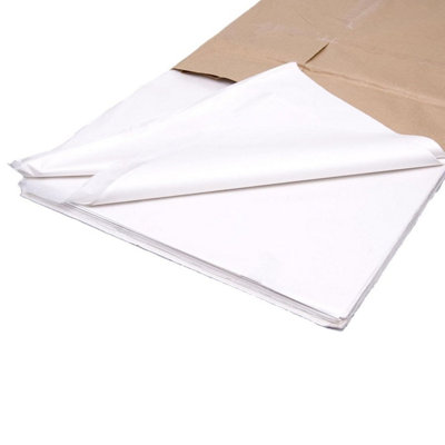 500 Sheets Of Pure White Acid Free Tissue Paper 18 x 28" Ideal For Arts & Crafts