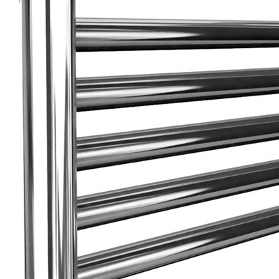 500 x 1000 mm Chrome Electric Bathroom Heated Towel Rail Thermostatic ...