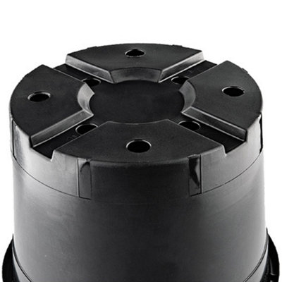 500 x 10L Round Black Plant Pots For Growing Garden Plant & Herb Outdoor Grower