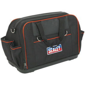 500 x 240 x 320mm STRONG Tool Bag - RED - Multiple Pocket Padded Base Storage