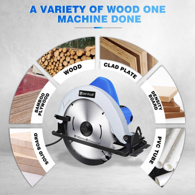 5000 RPM Electric Circular Saw Heavy Duty Wood Metal Cutting Power Tool ...