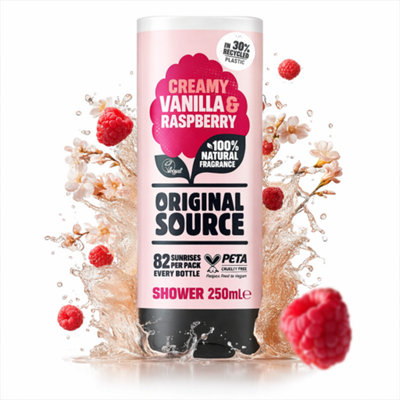 SuperGift.com Original Source Creamy Vanilla & Raspberry Shower Gel 250Ml from B&Q