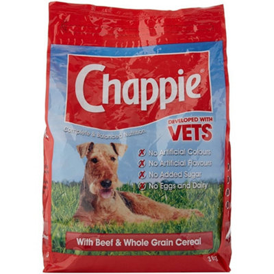 Chappie Dog Complete Dry With Beef & Wholegrain Cereal 3Kg from B&Q
