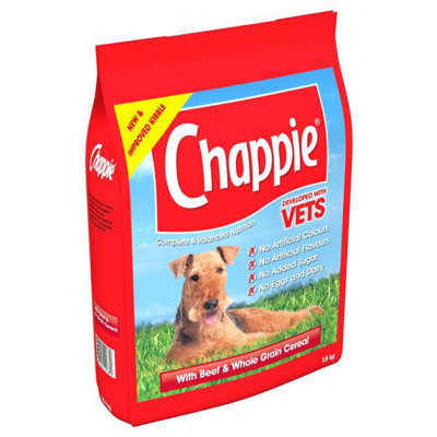 15kg Chappie Complete Dry Adult Dog Food Beef & Wholegrain Cereal - Image 12