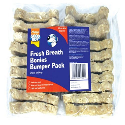 Good Boy Fresh Breath Bonies Bumper Pack 10Cm (4) 18Pack from B&Q