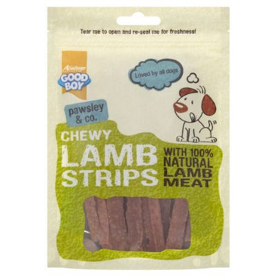 Good Boy Pawsley & Co Chewy Lamb Strips 80G (Pack Of 10) from B&Q