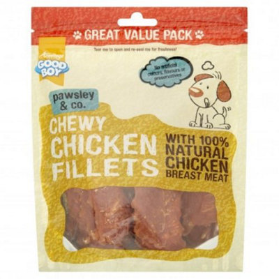 B&Q Good Boy Pawsley & Co Chewy Chicken Fillets 320G (Pack Of 3)