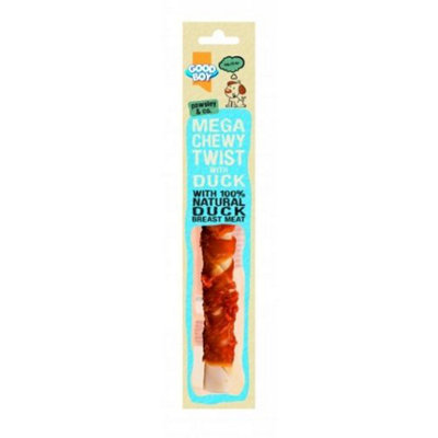 Pawsley & Co Mega Chewy Twist With Duck 70G (Pack Of 18) from B&Q