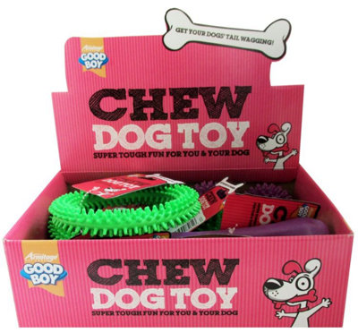Good Boy Chewy Tpr Dog Toy Assorted (Pack Of 12) from B&Q