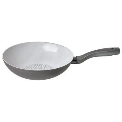 Prestige Earthpan Aluminium Ceramic Non Stick Stirfry 28CmGrey from B&Q