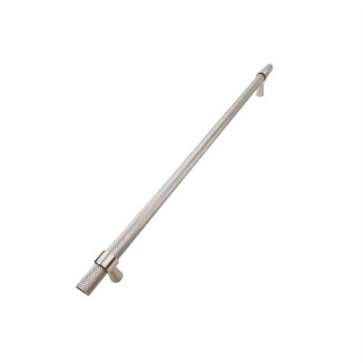 Keypak 10 Pack Knurled T Bar Pull Handles 320mm Hole Centre Satin NickelFor Kitchen Cabinets And Drawers Modern Style