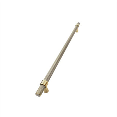 Keypak 10 Pack Knurled T Bar Pull Handles 320mm Hole Centre Antique BrassFor Modern Kitchen Cabinet Drawers