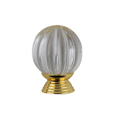Keypak 10 Pack Fluted Glass Cabinet Knobs 32mmCabinet Drawer Wardrobe Furniture Handle Knob Pull from B&Q