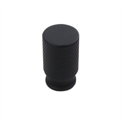 Keypak 10 Pack Small Black Knurled Cabinet KnobsModern Drawer Pull Handles For Kitchen Cabinets & Cupboards from B&Q