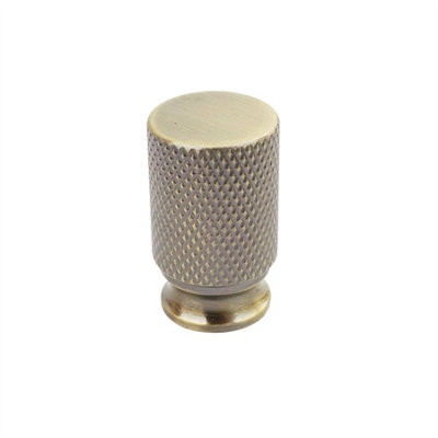 Keypak 10 Pack Small Antique Brass Knurled Cabinet KnobsModern Drawer Pull Handles For Kitchen Cabinets & Cupboards from B&Q