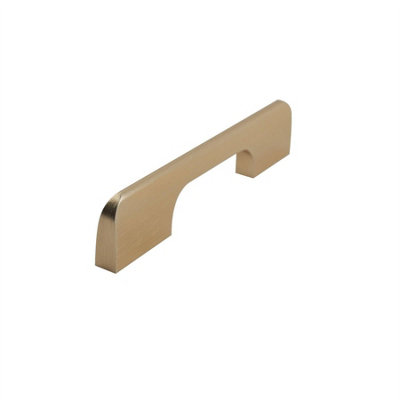Keypak 10 Pack Smooth Slim Cabinet Handles 96mm Brushed BrassDrawer & Cupboard PullsModern Hardware from B&Q