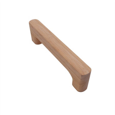 Keypak 10 Pack Japandi Wooden Handles 96mmCabinet Drawer Wardrobe Furniture Handle Knob Pull from B&Q
