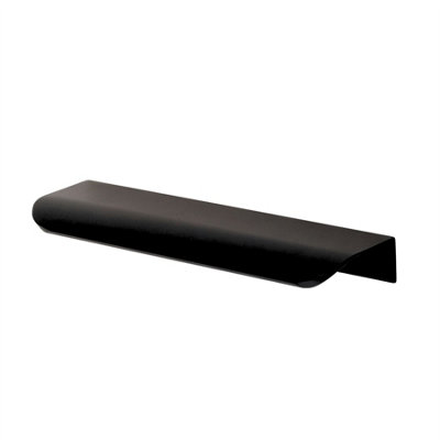 Keypak 10 Pack Lip Pull Metal Handles 150mm Matte BlackContemporary Cabinet & Drawer Pull Handles For Diy Renovations from B&Q