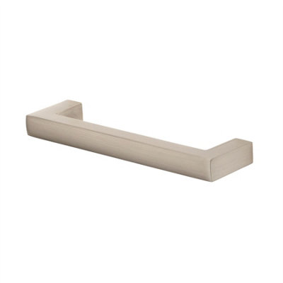 Keypak 10 Pack Metal Square T-Bar Handles 96mm Hole Centre Satin NickelAluminium Drawer Pull Handles For Diy from B&Q
