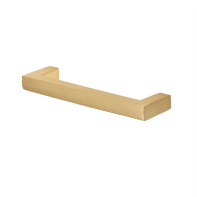 Keypak 10 Pack Metal Square T-Bar Handles 96mm Hole Centre Brushed BrassAluminium Drawer Pull Handles For Diy from B&Q