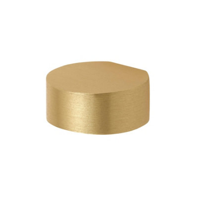 Keypak 10 Pack Coin Metal Knobs 25mm Brushed BrassContemporary Cabinet & Drawer Knob Handles For Diy Renovations from B&Q