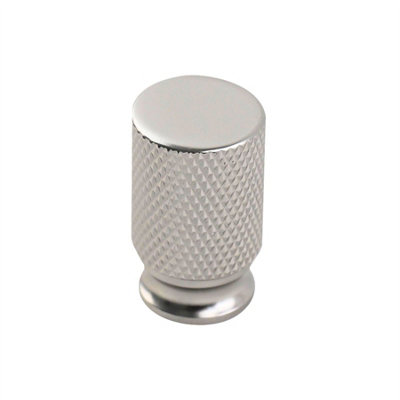 Keypak 10 Pack Large Cabinet Knob Knurled Satin FinishTextured Drawer Knobs With Fixings Modern Industrial Cupboard Handles from B&Q