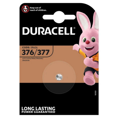 Duracell 376/377 Silver Oxide Batteries1 Pack from B&Q