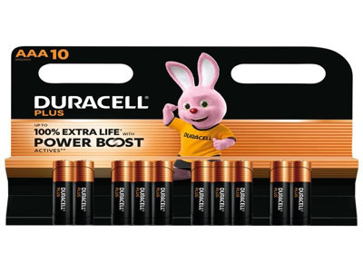 Duracell S30949 Aaa Cell Plus With Power Boost Batteries (Pack 10) Duraaapb10 from B&Q