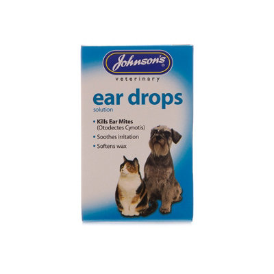  - Johnsons Veterinary Dog & Cat Ear Drops 15Ml