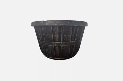  - Recycled Plastic Planter Pot10" Buschel Black Gold
