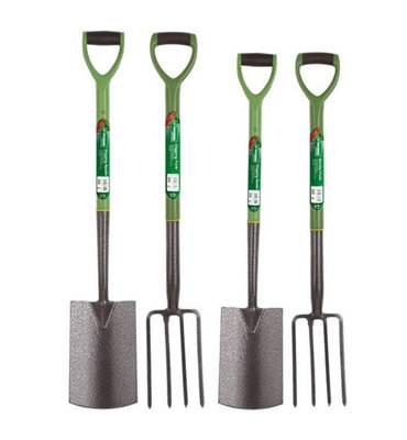 Set Of 4 Border Fork,border SpadeDigging Fork & Digging Spade from B&Q