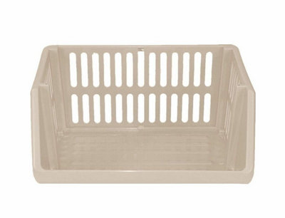 Multi-Purpose Stacking Basket 35CmCream from B&Q