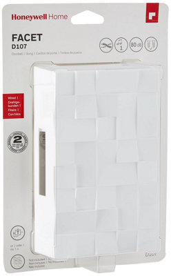 Friedland Honeywell Home D107 Facet Classic Wired Doorbell With Multiple Tones from B&Q