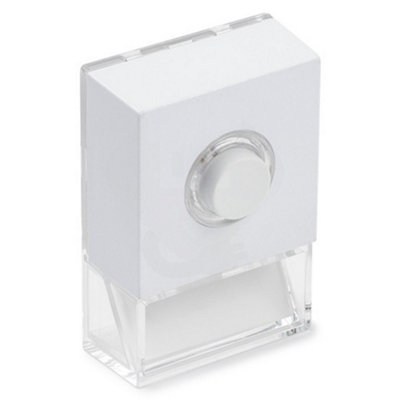 Honeywell Home Honeywell Friedland D723W Pushlight Illuminated Bell Push With Nameholder (White) from B&Q