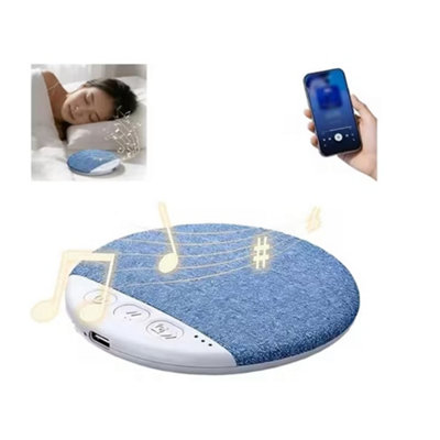 White Noise Sleep Sound Machine Bluetooth Speaker Rechargeable Bedside Relaxation Device from B&Q