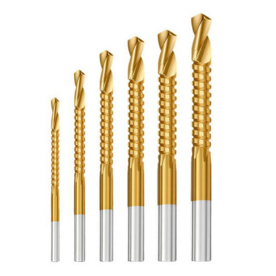 6Pcs Titanium Coated Hss Twist Drill Bit Set from B&Q