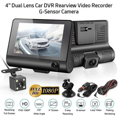 Dual Lens Dash Cam 1080P Car Dvr With Rear Camera