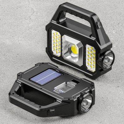  - Solar Camping Work Light Rechargeable Led Torch Power Bank(Led)
