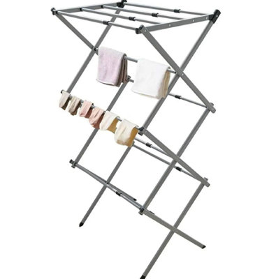 7.5M Expandable Foldable Clothes Dryer Laundry Airer With 11 Thickened Poles Space Saving Indoor Outdoor Horse from B&Q